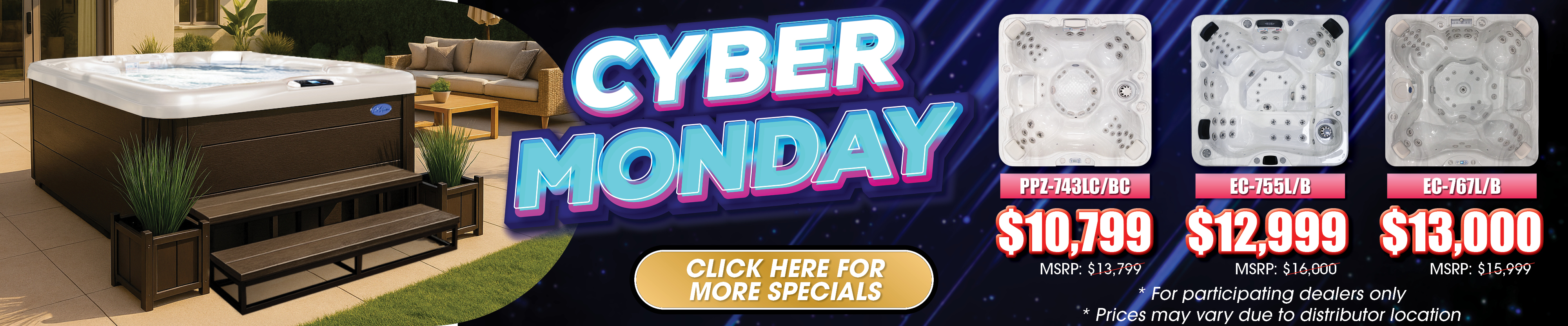 Calspas hot tub being used in a family setting - Grand Prairie