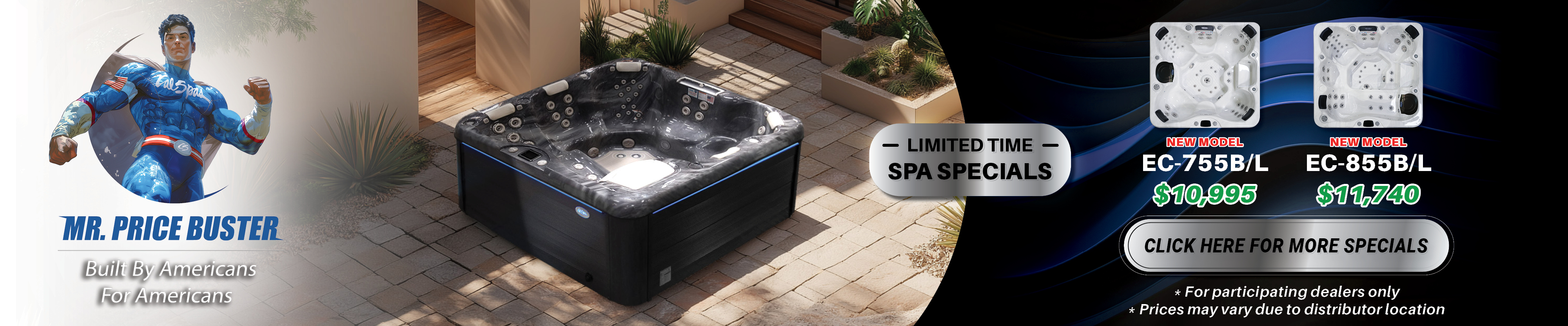 Calspas hot tub being used in a family setting - Grand Prairie